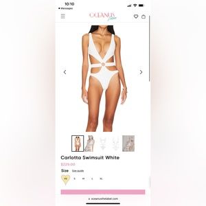 OceanUs Swim beaded one piece swimsuit